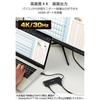 ELECOM USB-C Hub Docking Station 5in1 100W PD Compatible HDMI 4K30Hz High Speed ??Data Transfer 5Gbps Black DST-W01