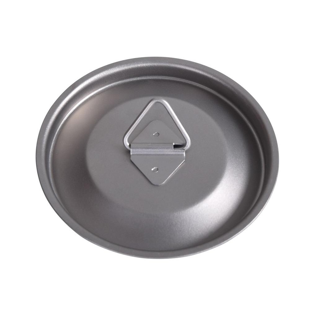Grey Titanium Mug Lid Practical Camping Cup Lid Lightweight Titanium Cup Lid Hiking