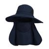 Summer sun protection hat men and women outdoor large brim bucket hat removable UV protection quick drying sunshade sun hat