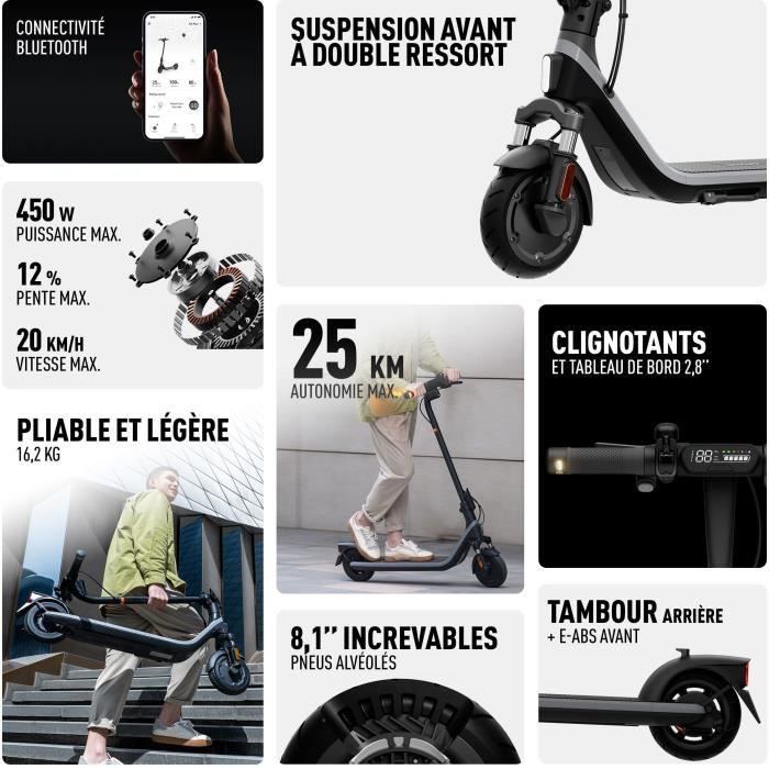 Monopattino elettrico - SEGWAY - E2 E II - 450 W - 8,1"