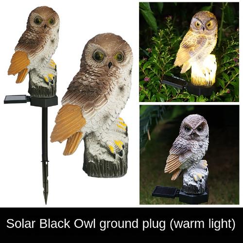 Solar Eagle Stehlampe Tierlampe Eichhörnchen Panda Villa Innenhof Dekoration Atmosphärenlampe Rasenlampe Eule