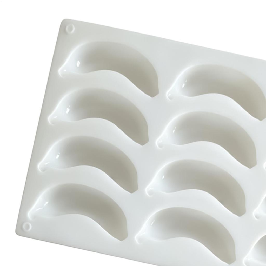 11 Cavity Banana Mousse Cake Silicone Mold Chocolate Pudding Dessert French Pastry Baking Mold Creative DIY Candle Molds