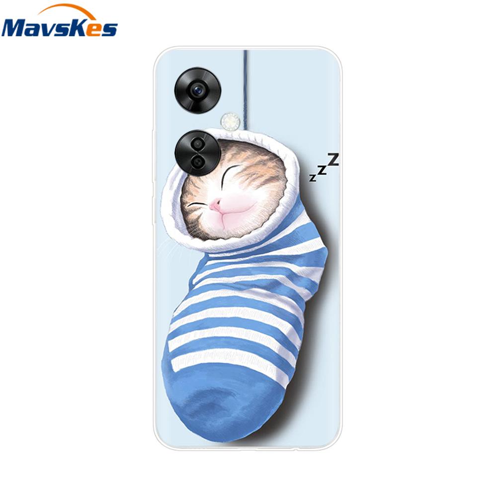 For OnePlus Nord CE 3 Lite Case Cartoon Soft Silicone TPU Clear Coque for OnePlus Nord CE3 Lite 5G Nord CE 3 Phone Covers Bumper