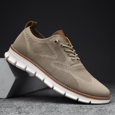 2024 Herrenschuhe im britischen Stil, atmungsaktive Sportschuhe im Sommer, Fliegengewebe-Mesh-Schuhe für Herren, Größe 48, trendige Laufschuhe