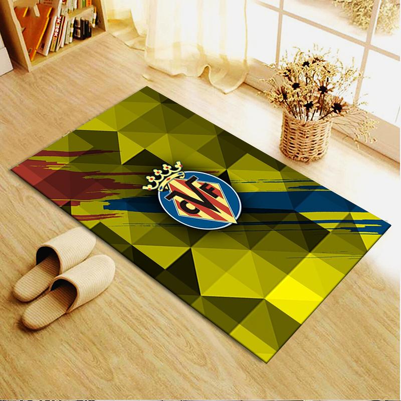 2025 Neuer Villarreal Teppich für Wohnzimmer Schlafzimmer Zuhause Sofadekoration, Kinder Spiel rutschfeste Bodenmatte