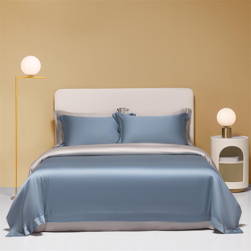 Silk Like Silky Cooling Duvet Cover Pillowcases 3Pcs Summer Lyocell Quality Bedding Set Single Double Queen Wrinkle Resistant