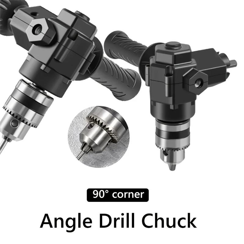 A95I-Keyed Chuck Corner Attachment-90° Right Angle Drill Adapter For Tight Space Drilling& Repair Applications