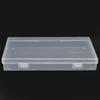 4pcs Flap Lid Hinged Cover Box Transparent Multipurpose Storage Box  Office Supplies