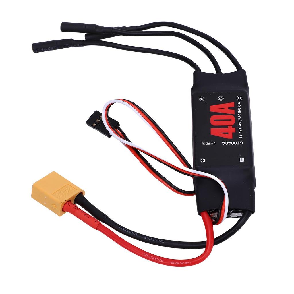 RC Brushless ESC with 5V 3A BEC 40A 2 3S Electronic Speed Controller for RC Airplane Aircraft Helicopter