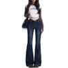 Jeans a zampa retro a vita a V da donna 2025 - Pantaloni a zampa a vita bassa trendy