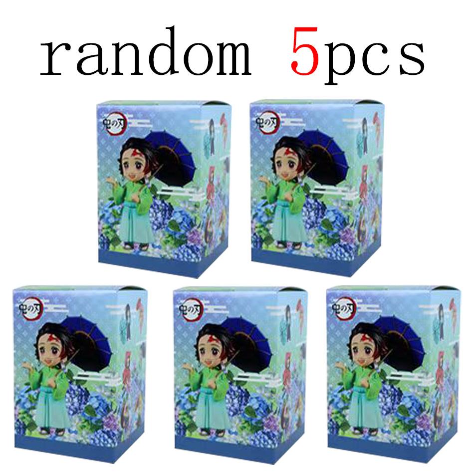 Genuine Blind Box Figure Plum Rain Series Kochou Shinobu Tomioka Giyuu Kanroji Mitsuri Mystery Box Figure Toy Gift