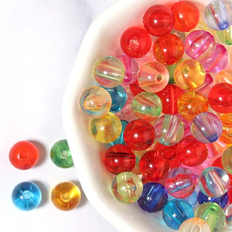 

Прозрачные акриловые круглые бусины для изготовления браслетов своими руками и ювелирных украшений 100 pcs/bag, Size: 6mm, Hole: 1.8mm