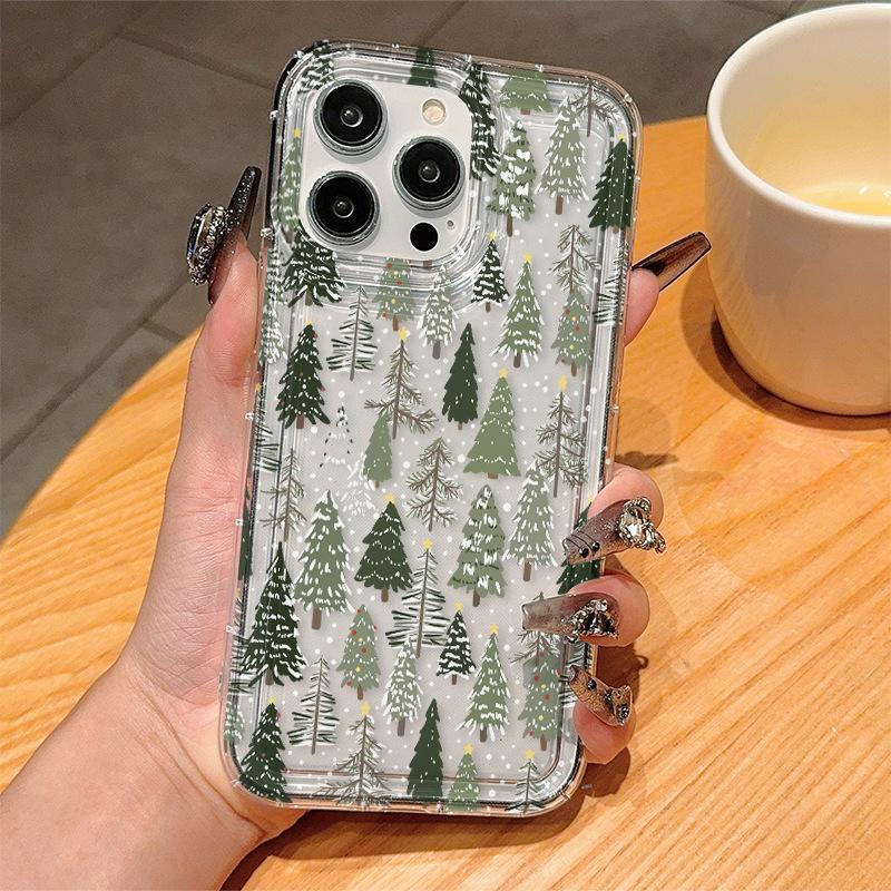 Applicable to Apple 15 mobile phone case iPhone13promax snowflake 14 silicone 12 cute 11 protective case 16plus