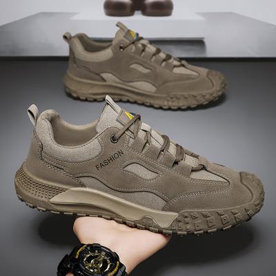 Sapatos Masculinos Novo Primavera Trabalho em Canteiro Antiderrapante Resistente ao Desgaste Respirável Leve Sola Macia Esportivos Trabalho Sapatos de Segurança