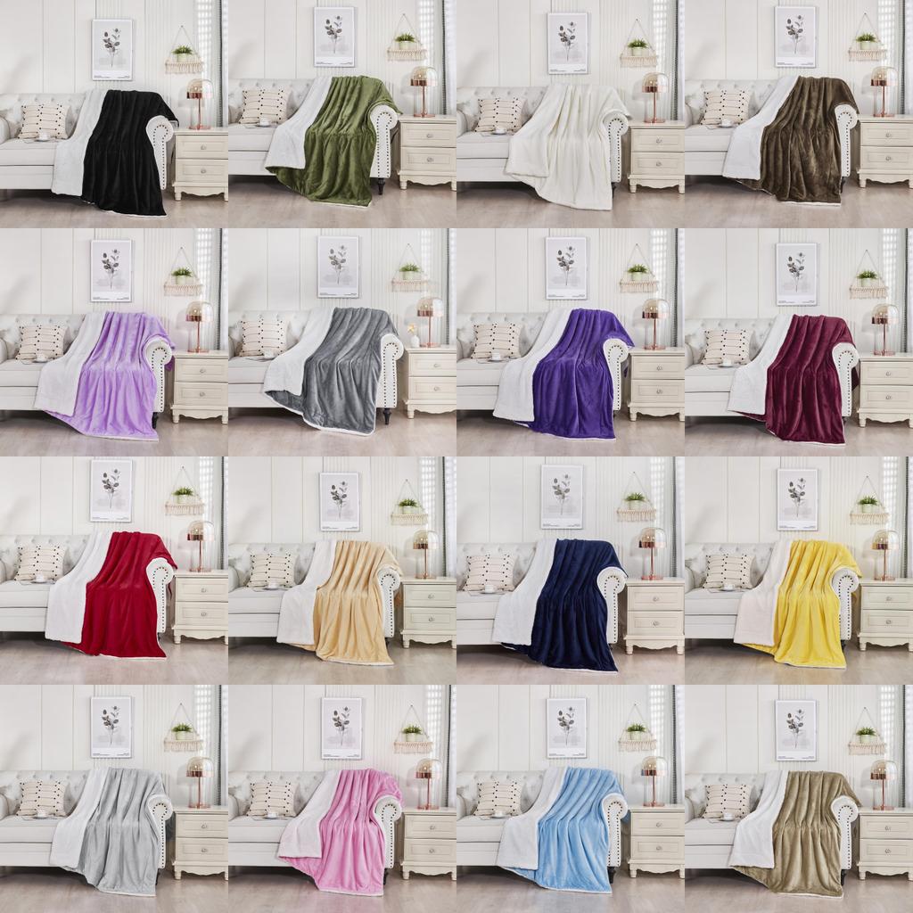 Plush Versatile Blankets With Classic Solid Colors For Home Decor Gifts And