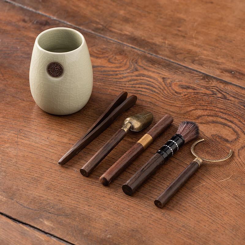 Jialang Ru Ware Tea Ceremony Six Gentlemen Tool Set