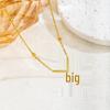 Korean Style Titanium Steel Bow and Butterfly Snake Chain Necklace for Women