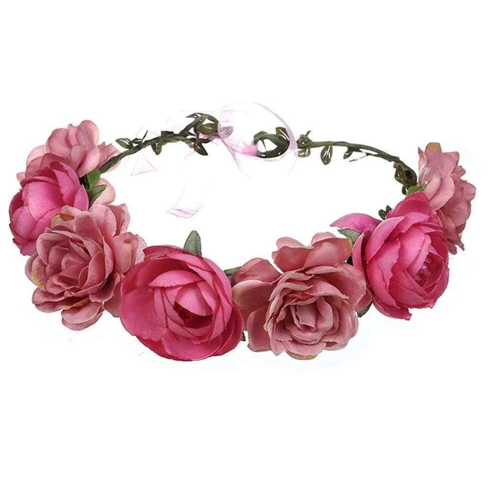 Bohemia Floral Headband Cloth Bridal Garland New Hair Bands  Birthday Party