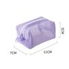 Square Mesh Cosmetic Bag Mini Coin Purse Portable Square Cosmetic Storage Bag With Zipper Multi-Purpose Sundries Bag