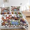Custom 3pcs Spooky Halloween Season Bedding Sets For All Sizes New 84D Printed Bed Cover Comforter Duvet Cover Pillowcase Bedroom Decoration