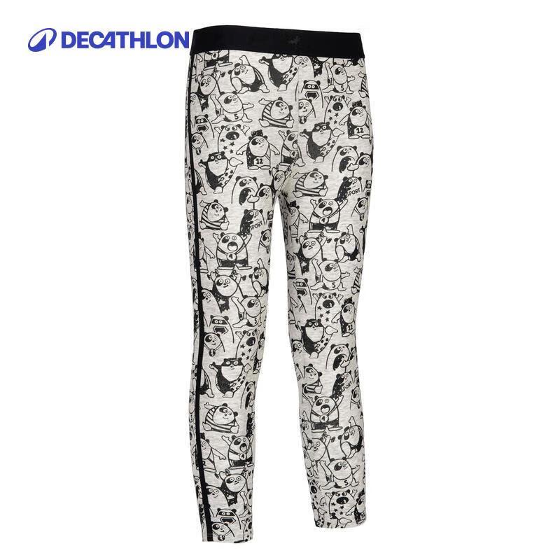Decathlon Girls  Printed Elastic Leggings 73