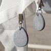 Marble Tablecloth Weight with Metal Clip, Teardrop Shape Table Cover Weight, Outdoor Party Picnic Dinner Tablecover Pendant Stone