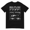 Warum brauchst du eine Waffe für Tyrannei T-Shirt