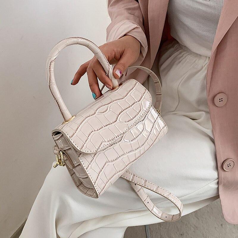 Buy Crocodile Pattern Crossbody Bags For Women 2021 Small Chain
