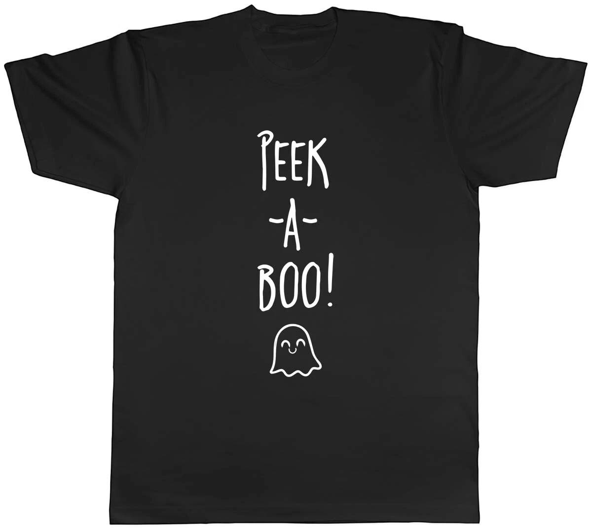 Peek-a-Boo Halloween Mens Unisex T-Shirt Tee M