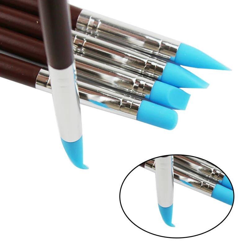 Pottery Clay Sculpting Tool Silicone Carving Sculpture Set Brush Modeling Dotting Nail Art Pottery Clay Sculpting Shapers Tools