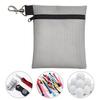 Golf Ball Carrier Bag with Lobster Buckle Portable Golf Tee Holder Zipper Golf Ball Waist Pouch for Holding 7 Standard Golf Balls Professional
