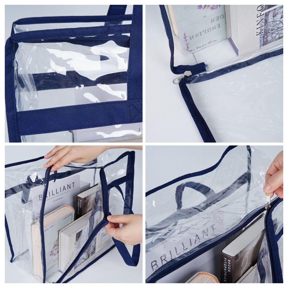 Large Capacity Clear Tote Bags Transparent Bedding Blanket Organizer Clothes Storage Bag School