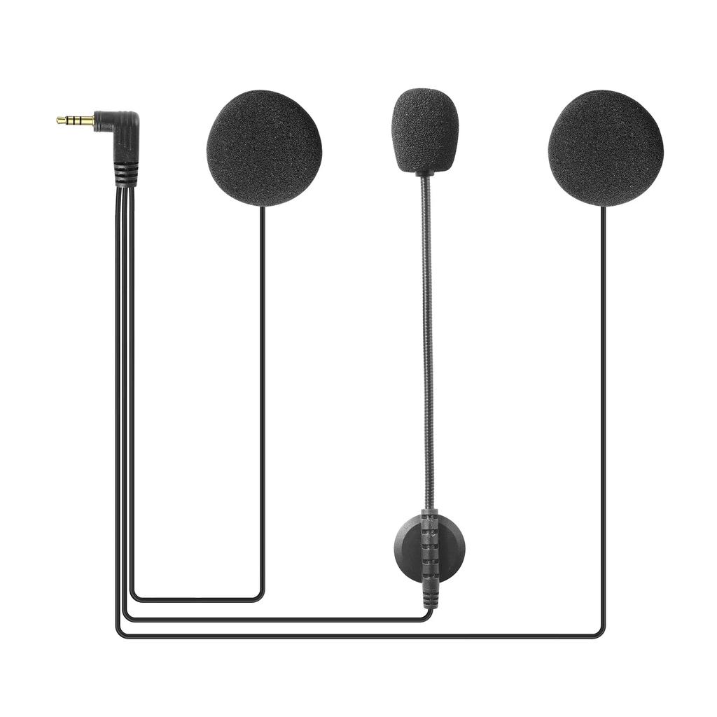 EJEAS V6 Pro Motorcycle Helmet Intercom 3.5mm Microphone Speaker Headset for Vnetphone V4 V6 Bluetooth Interphone Helmet Communication 7