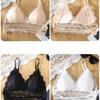Low Back Bralette Ladies U Backless Invisible Lace Bra Polka Dot Mesh Ultra Thin Underwear Women Lingerie Tank Top Bras