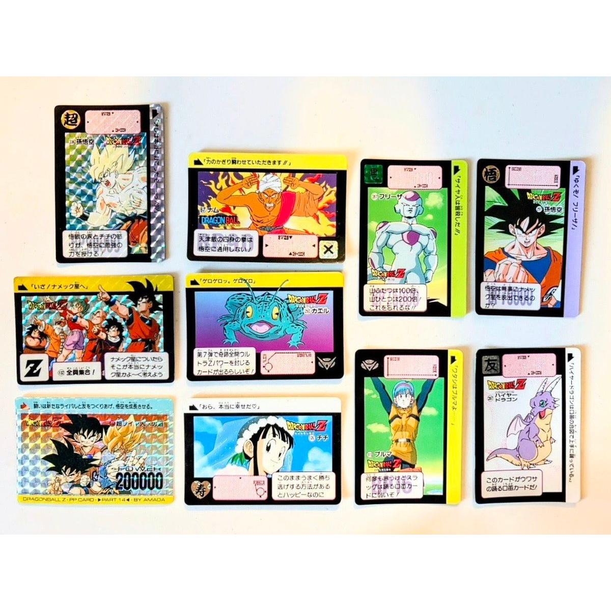 Использовано [В то время] Dragon Ball Carddass 10 штук (включая 3 призмы) Амада Бандай