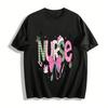 Christmas Themed Nurse Print Casual Top Pure Cotton T-shirt