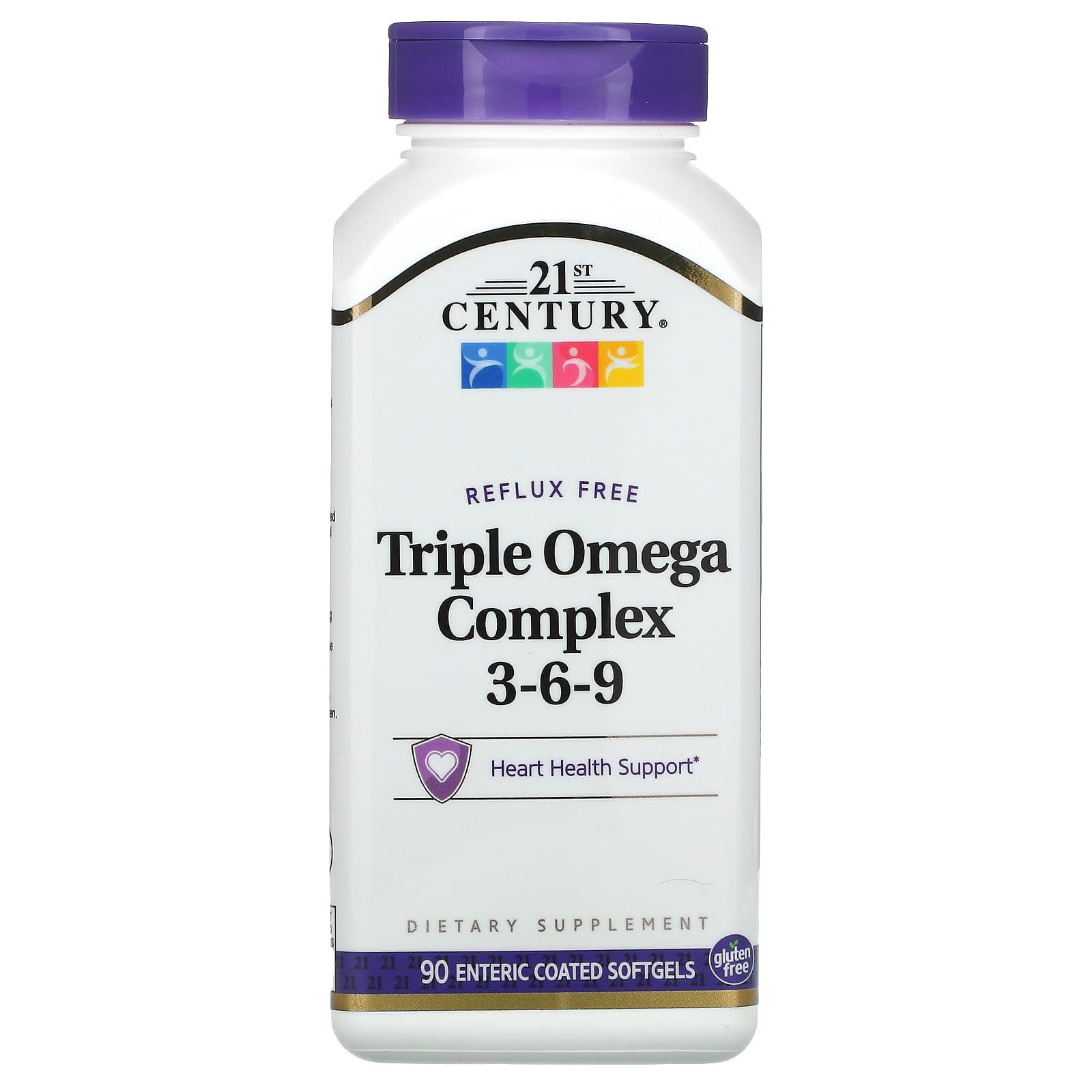 

21st Century, Triple Omega Complex 3-6-9, 90 Coated Softgels