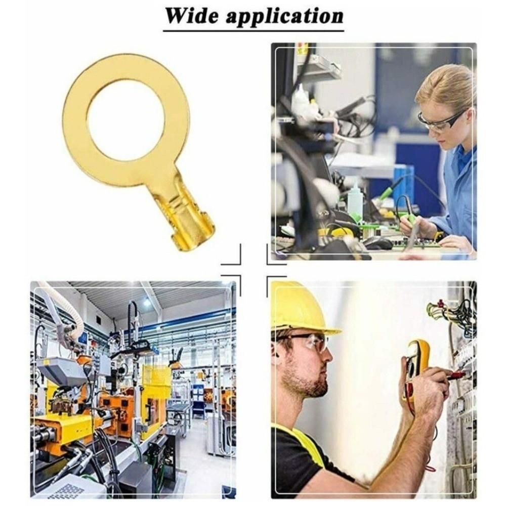 1000/1050 Pcs Electrical Wire Connectors Electrical Crimp Terminals Wire Wrap Connector Insulating Sleeve Spade Crimp Terminals