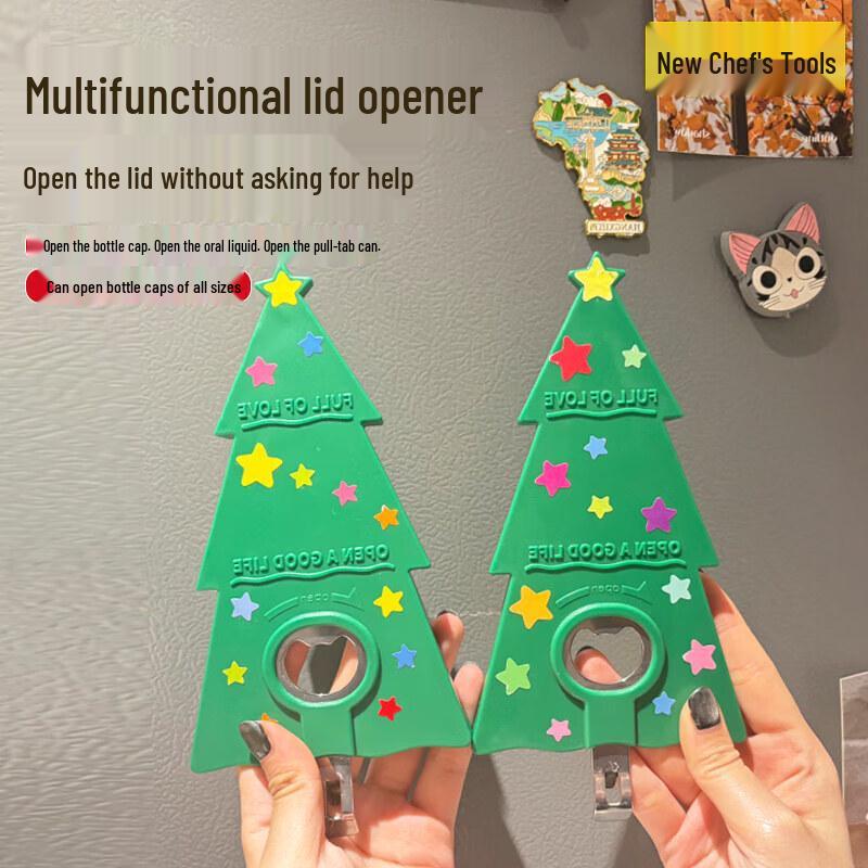ZISIZ Multifunctional Bottle and Can Opener with Magnetic Back
