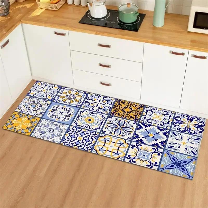Carpet for Kitchen Floor Mat Waterproof Oil-proof Rug Leather Non-slip Area Rugs Home Decor Alfombra Vinilicas Cocina