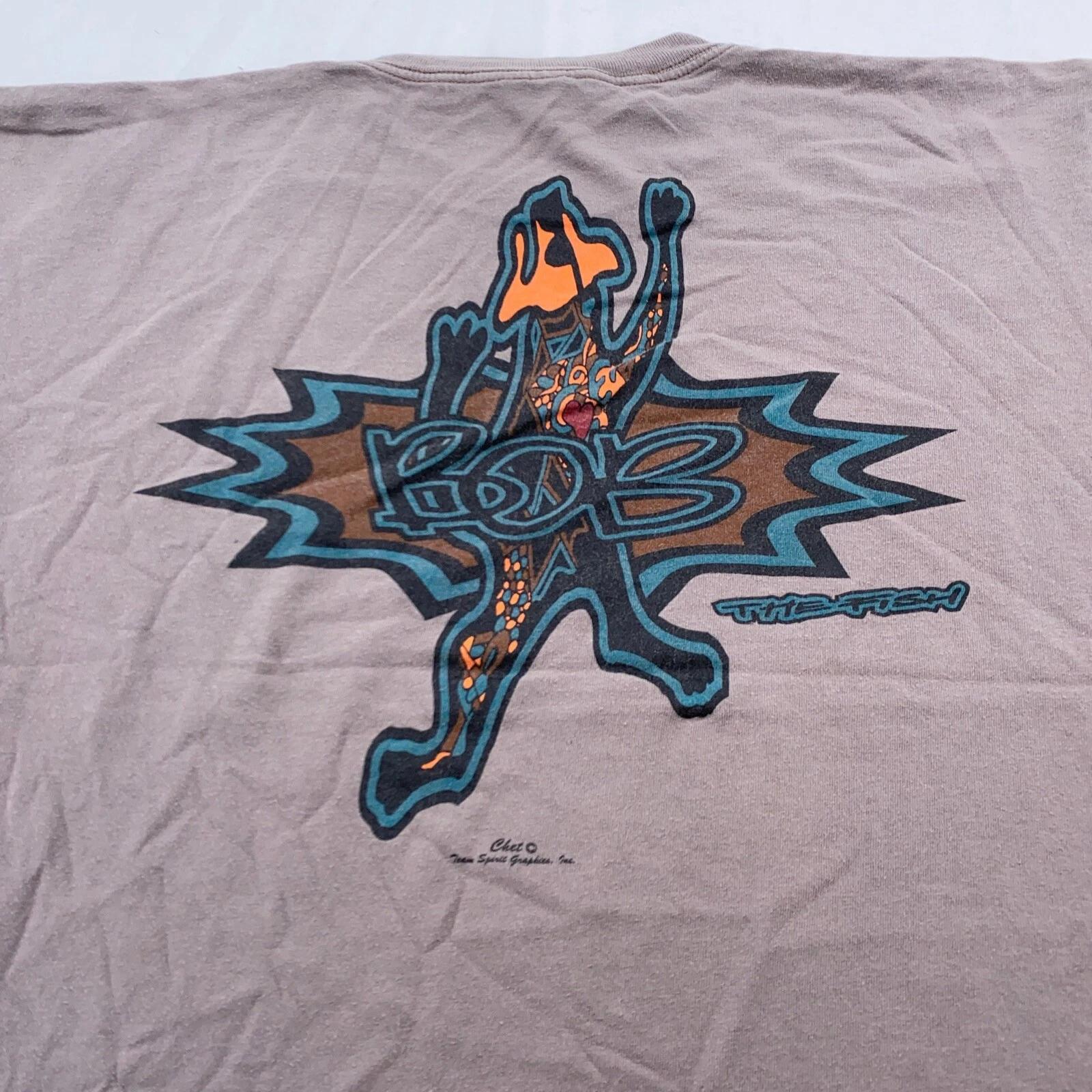 

vintage 90s BOB THE FISH T-Shirt LARGE/XL 2XL