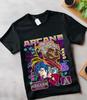 Jinx Arcane T-Shirt Japanese Anime Cartoon Jinx Arcane Graphic T-Shirt Gift