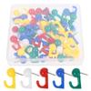 100Pcs Reusable Colorful Push Pins DIY Board Thumbtack Durable Decorative Studs  Wall Markers