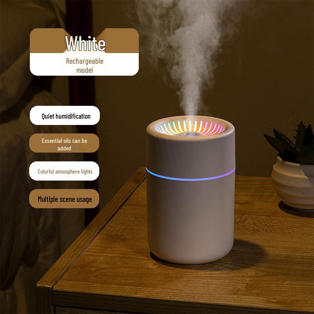 USB Rechargeable Silent Wireless Aromatherapy Humidifier for Office & Home Use
