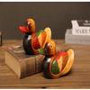 Ruijie Holz-Mandarinenenten-Paar-Ornament
