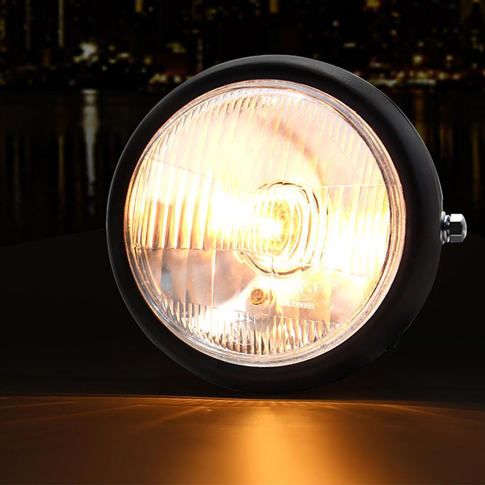 Motorcycle Headlight 5.75-inch Round Retro H2 Halogen 12V 35W 2250Lm Front Headlamp Light Modified Parts