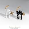 Fashionable Zircon Cat Color Enamel Brooch, Anti-exposure Pin for Women, Metal Button To Fix Clothes, Wedding Party Gift