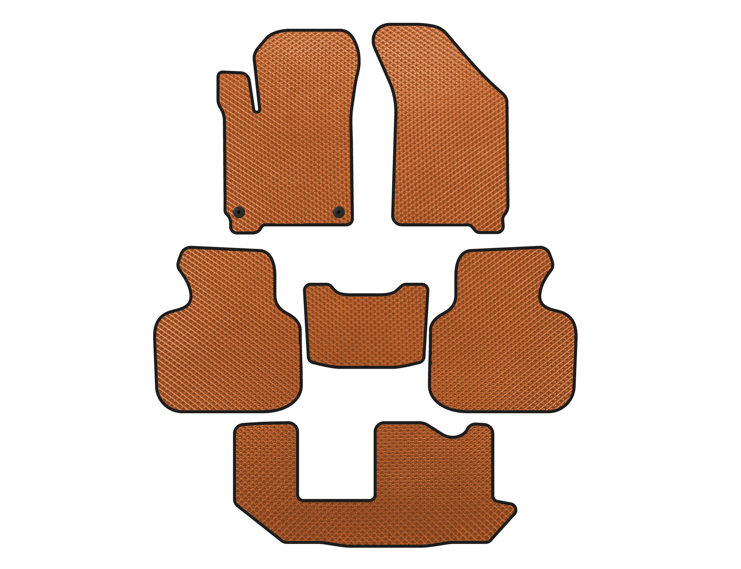 

EVA mats (2011-2020, 3 rows, 7-seater, Orange) for Dodge Journey 2008-