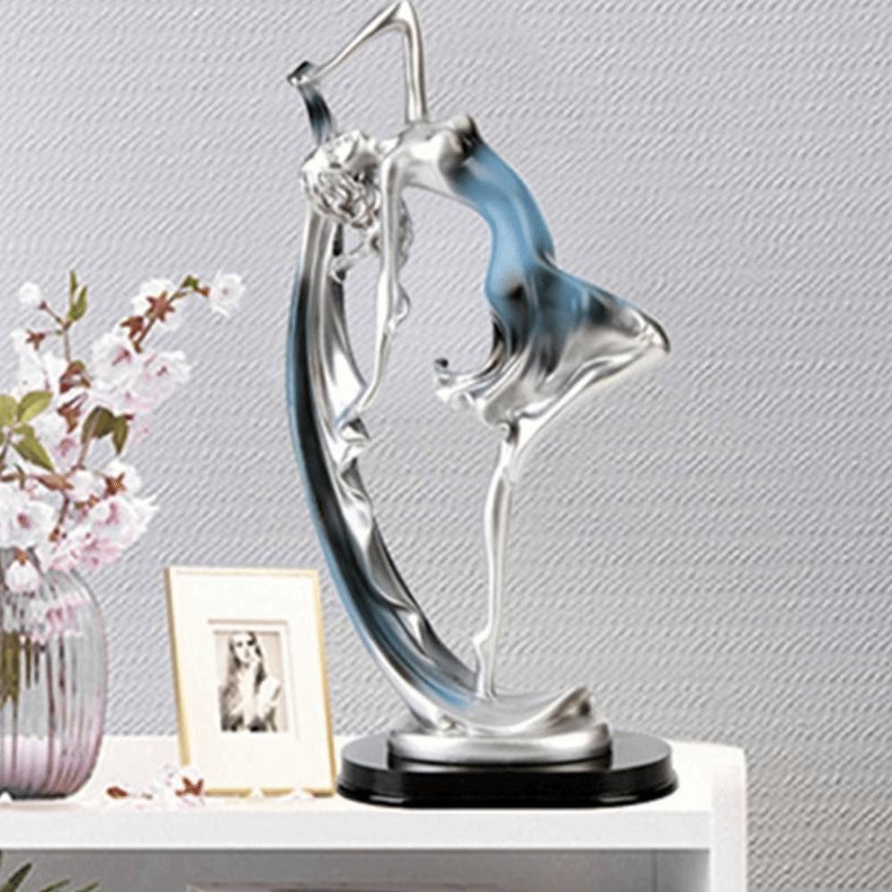 Modern Girl Character Statue Art Miniatures Figurine Sculpture Dance Girl Ornaments  Gift