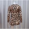 New Sexy Leopard Print One Piece Dress Women Casual Simple Round Neck Vintage Slim Clothing Female Fashion Design High Street Mini Dresses